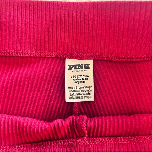 ***💲BOGO💲*** PINK Ribbed flare legging - Picture 4 of 6